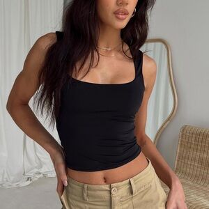 Princess Polly Black Tank